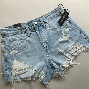 Blank NYC Shorts Womens 27 Vintage High Rise Short The Barrow Distressed New